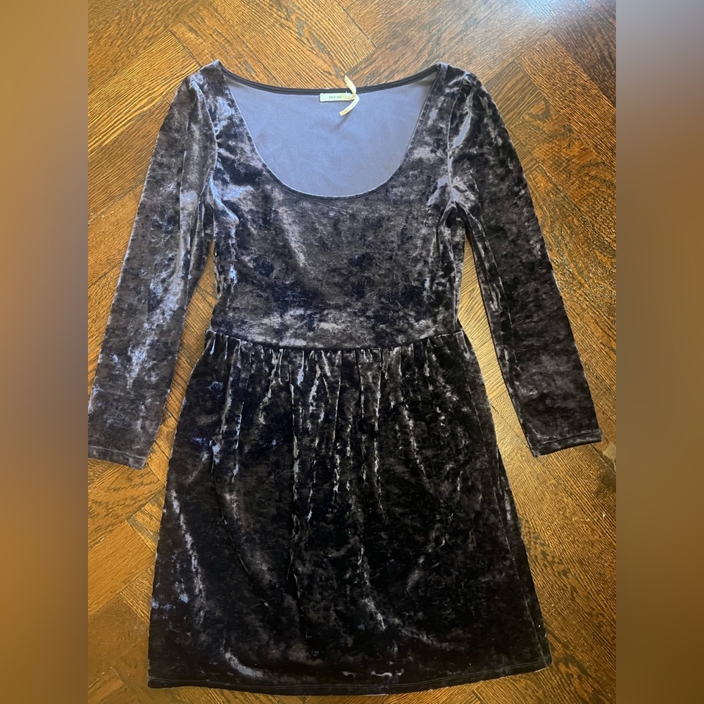 Purple Velvet Dress